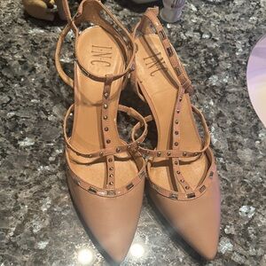 INC International Concepts Women's Beige Studded Heels